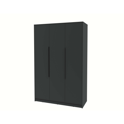 Шкаф распашной КТ-Ш3 (Антрацит ЛДСП/ Антрацит ЛДСП) Ш1360 В2128 Г547