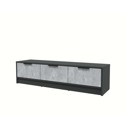 Тумба КТ-ТВ3-35 (Антрацит ЛДСП/ Бетон ЛДСП) Ш1360 В348 Г355