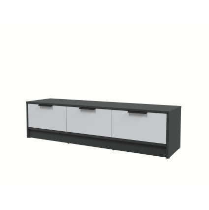 Тумба КТ-ТВ3-35 (Антрацит ЛДСП/ Серый ЛДСП) Ш1360 В348 Г355