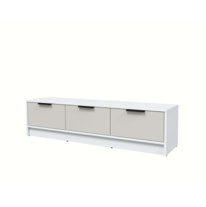 Тумба КТ-ТВ3-35 (Белый ЛДСП/ Персидский жемчуг ЛДСП) Ш1360 В348 Г355