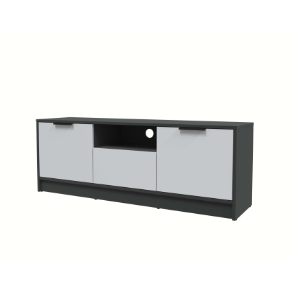 Тумба КТ-ТВ3-50 (Антрацит ЛДСП/ Серый ЛДСП) Ш1360 В495 Г355