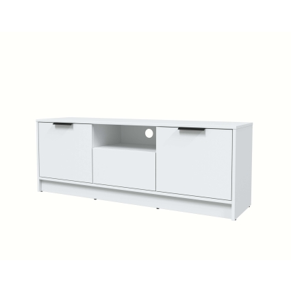 Тумба КТ-ТВ3-50 (Белый ЛДСП/ Белый платинум ЛДСП) Ш1360 В495 Г355