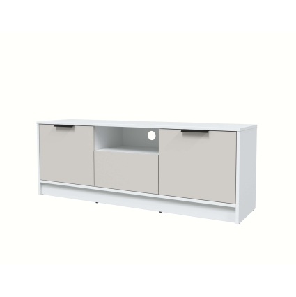 Тумба КТ-ТВ3-50 (Белый ЛДСП/ Персидский жемчуг ЛДСП) Ш1360 В495 Г355