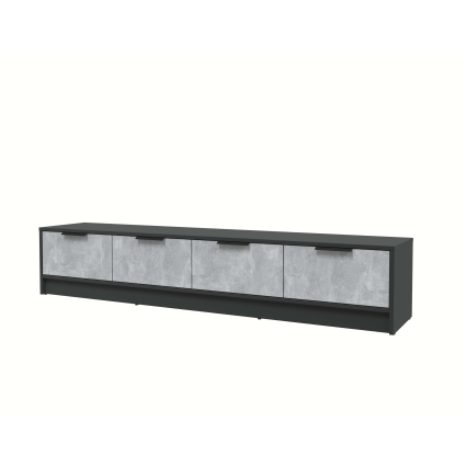 Тумба КТ-ТВ4-35 (Антрацит ЛДСП/ Бетон ЛДСП) Ш1800 В348 Г355