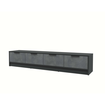 Тумба КТ-ТВ4-35 (Антрацит ЛДСП/ Бетон портленд ЛДСП) Ш1800 В348 Г355