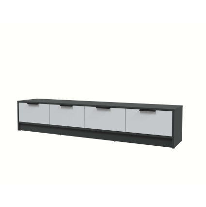 Тумба КТ-ТВ4-35 (Антрацит ЛДСП/ Серый ЛДСП) Ш1800 В348 Г355