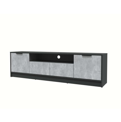 Тумба КТ-ТВ4-50 (Антрацит ЛДСП/ Бетон ЛДСП) Ш1800 В495 Г355
