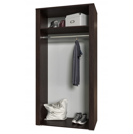 Шкаф для одежды КЛ-03 Ш1002 В2020 Г580 (Дуб серый/ Венге)