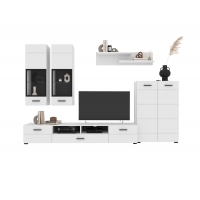 Набор мебели для гостиной NEO-1 (Белая шагрень/ Белый) Ш3340 В1780 Г438 Без подсветки