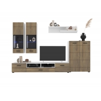 Набор мебели для гостиной NEO-1 (Дуб Вотан/ Белый) Ш3340 В1780 Г438 Без подсветки