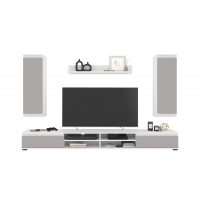 Набор мебели для гостиной NEO-3 (Пепел софт/ Белый) Ш2200 В1770 Г370 Без подсветки