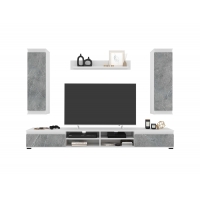 Набор мебели для гостиной NEO-3 (Керамика/ Белый) Ш2200 В1770 Г370 Без подсветки