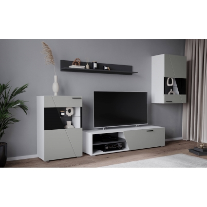 Набор мебели для гостиной NEO-6 (Пепел софт/ Белый) Ш2630 В1870 Г384 Без подсветки