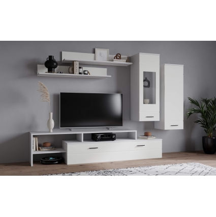 Набор мебели для гостиной NEO-7 (Белая шагрень/ Белый) Ш2690 В2020 Г450 Без подсветки