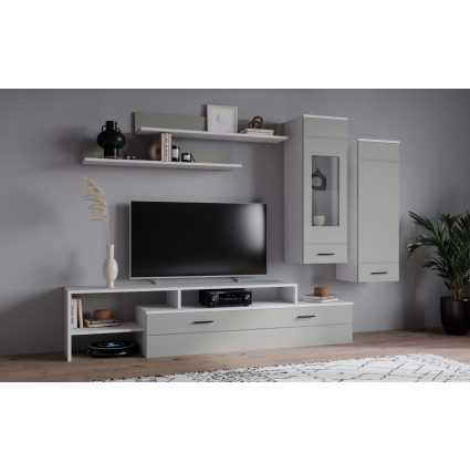Набор мебели для гостиной NEO-7 (Пепел софт/ Белый) Ш2690 В2020 Г450 Без подсветки