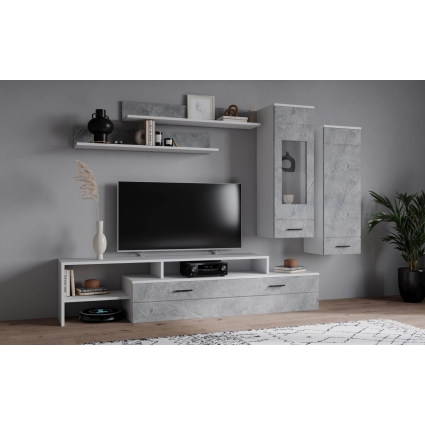 Набор мебели для гостиной NEO-7 (Керамика/ Белый) Ш2690 В2020 Г450 Без подсветки