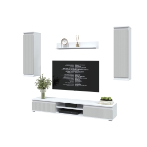 Набор мебели для гостиной NEO-10 (Белый платинум/ Грей) Ш2955 В13250 Г335