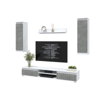 Набор мебели для гостиной NEO-10 (Белый платинум/ Керамика) Ш2955 В13250 Г335