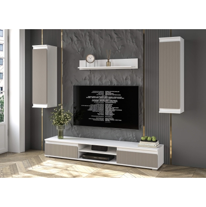 Набор мебели для гостиной NEO-10 (Белый платинум/ Луна) Ш2955 В13250 Г335