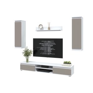 Набор мебели для гостиной NEO-10 (Белый платинум/ Луна) Ш2955 В13250 Г335