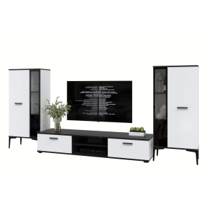 Набор мебели для гостиной NEO-8 (Черный/ Белый) Ш2955 В13250 Г335 Набор мебели для гостиной NEO-8 (Черный/ Белый) Ш2955 В13250 Г335