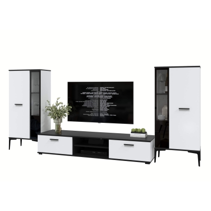 Набор мебели для гостиной NEO-8 (Черный/ Белый) Ш2955 В13250 Г335 Набор мебели для гостиной NEO-8 (Черный/ Белый) Ш2955 В13250 Г335