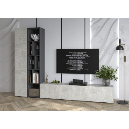 Набор мебели для гостиной NEO-9 (Антрацит/ Бетон лайт) Ш2955 В13250 Г335