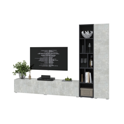 Набор мебели для гостиной NEO-9 (Антрацит/ Бетон лайт) Ш2955 В13250 Г335