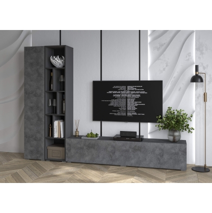 Набор мебели для гостиной NEO-9 (Антрацит/ Бетон портленд) Ш2955 В13250 Г335