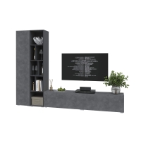 Набор мебели для гостиной NEO-9 (Антрацит/ Бетон портленд) Ш2955 В13250 Г335