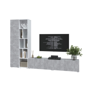 Набор мебели для гостиной NEO-9 (Белый платинум/ Бетон) Ш2955 В13250 Г335