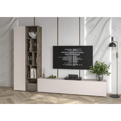 Набор мебели для гостиной NEO-9 (Дуб веллингтон/ Персидский жемчуг) Ш2955 В13250 Г335