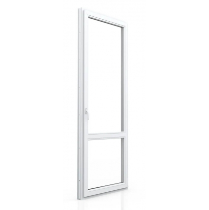 Дверь балконная ПВХ Рехау Поворотно-откидная 700х2050х60 мм (Белая)