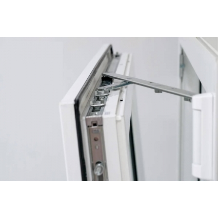 Окно ПВХ Брюсбокс 1- Поворотно-откидная створка 800х1200х60 мм (Белый)