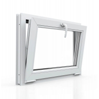 Окно ПВХ Саламандер фрамужное 700х500х70 мм (Белый)