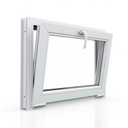 Окно ПВХ Брюсбокс фрамужное 700х500х70 мм (Белый)
