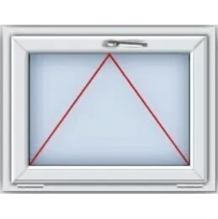 Окно ПВХ Рехау фрамужное 700х500х60 мм (Белый)