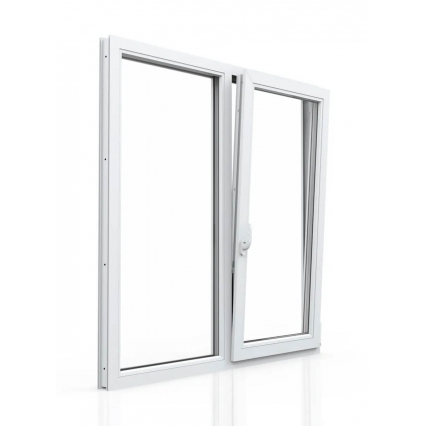 Окно ПВХ Брюсбокс 1- Поворотно-откидная створка 1200х1200х60 мм (Белый)