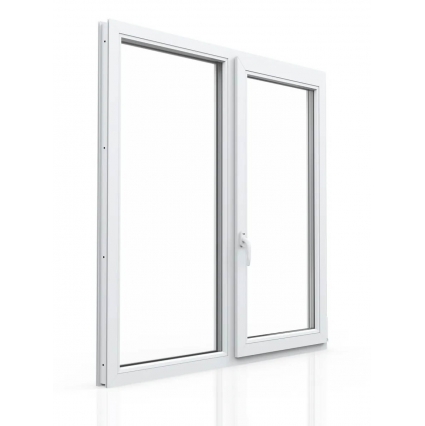 Окно ПВХ КБЕ 1- Поворотно-откидная створка 1200х1200х70 мм (Белый)