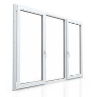 Окно ПВХ Брюсбокс 2- Поворотно-откидные створки 2000х1600х70 мм (Белый)