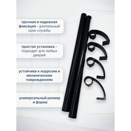 Ручка дверная регулируемая до 500 мм (Черный RAL 9005) Ручка дверная регулируемая до 500 мм (Черный RAL 9005)