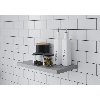 Полка К40 (Серый) Ш400 В25 Г230 Полка К40 (Серый) Ш400 В25 Г230