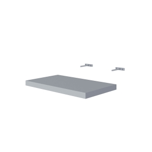 Полка К40 (Серый) Ш400 В25 Г230 Полка К40 (Серый) Ш400 В25 Г230