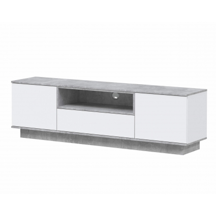 Набор мебели для гостиной Quartz-5 Ш4000 В2000 Г396 (Белый Платинум/ Бетон)