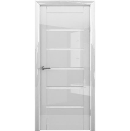 Дверь межкомнатная Вена (Белый Глянец), стекло Белое акрил