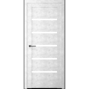 Дверь межкомнатная Вена (Бетон светлый/ Белый Акрилат)