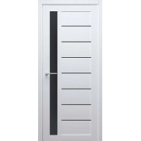 Дверь межкомнатная Севилья (Кедр Снежный/ Черное стекло) Дверь межкомнатная Севилья (Кедр Снежный/ Черное стекло)