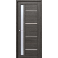 Дверь межкомнатная Севилья (Кедр Серый/ Белый Акрилат) 