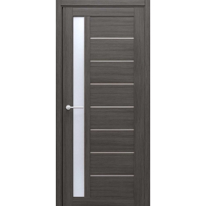 Дверь межкомнатная Севилья (Кедр Серый/ Белый Акрилат) 