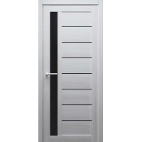 Дверь межкомнатная Севилья (Белый Кипарис/ Черное стекло) Дверь межкомнатная Севилья (Белый Кипарис/ Черное стекло)